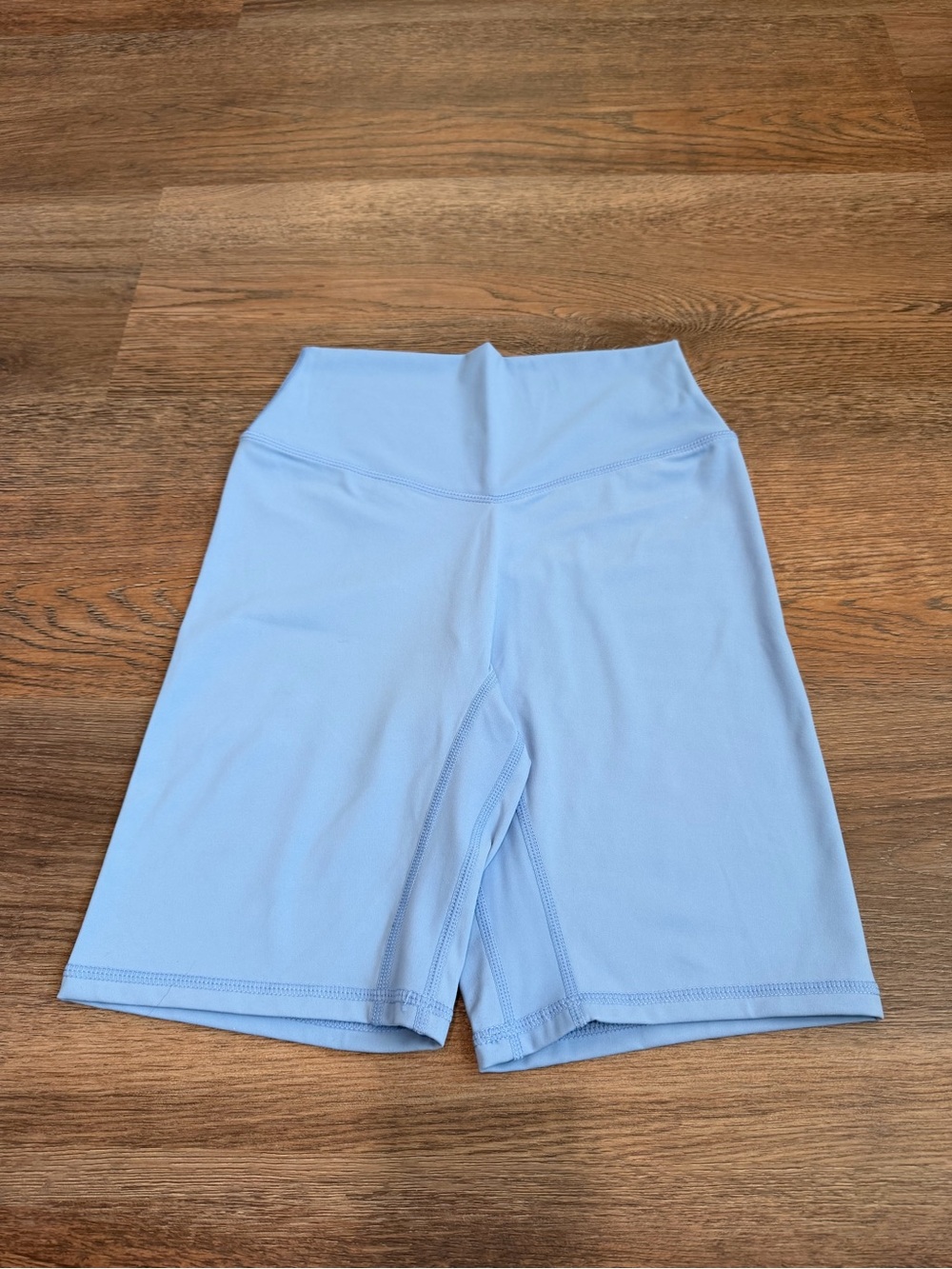 NWOT Vitality The Cloud Short Rain Baby Blue Small High Waist Bike Shorts